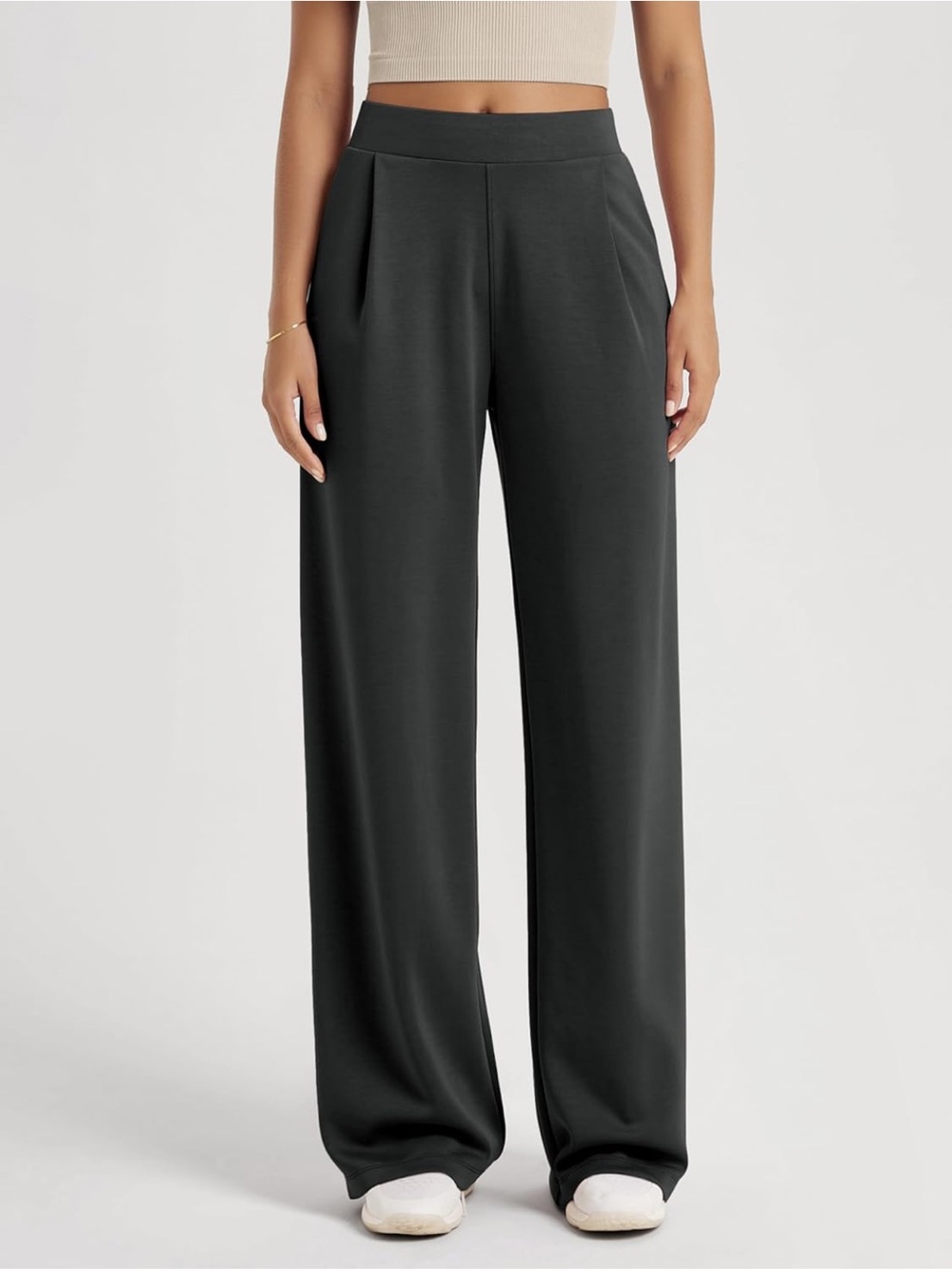 Ododos Modal Grey Wide Leg Pants